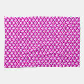 Art-Deco-Wellenmuster - Orchideenfarben Handtuch (Horizontal)