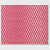 Art Deco-Wellenmuster - rot und fuchsia Geschenkpapier (Flach)