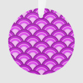 Art Deco-Wellenmuster - violett und orchid Ornament (Vorderseite)