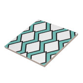 Art Deco White Diamonds Tile 2 Fliese (Seite)