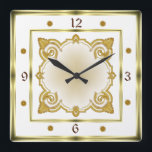 Art Deco White Quadratische Wanduhr<br><div class="desc">Tolle Art Deco Uhr Design. Du wirst es wie andere Liebe bekommen. Sie können dieses Design auch für andere Produkte verwenden oder Ihren Text anpassen und hinzufügen. Folgen Sie mir für mehr. Vielen Dank. Ich wünsche Ihnen einen schönen Tag.</div>