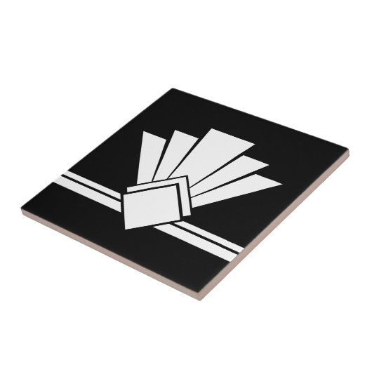 Art Deco White über die geometrische Grenze mit sc Fliese (Seite)