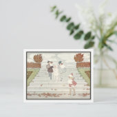 Art Deco Windy Day von H. Willebeek Le Mair Postkarte (Stehend Vorderseite)