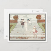 Art Deco Windy Day von H. Willebeek Le Mair Postkarte (Vorne/Hinten)