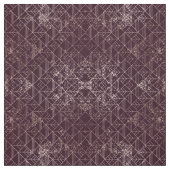 Art Deco Wine Red Gold Geometric Retro Muster Stoff (Muster)