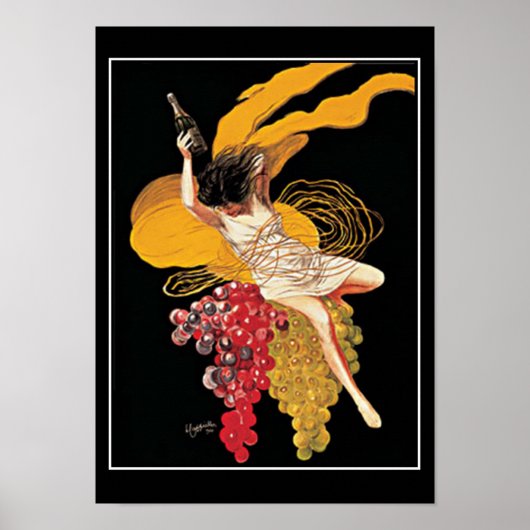 Art Deco Wine tasting in der Fattoria Moncucchetto Poster (Vorne)