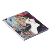 Art Deco Woman Notizblock (angewinkelt)