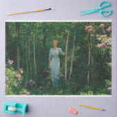 Art Deco Woman Painting Tissue Seidenpapier (Basteln)