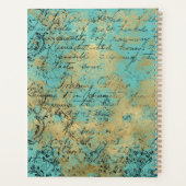 Art Deco Woman Personalized Planer (Rückseite)