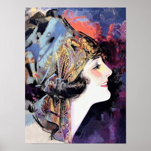 Art Deco Woman Poster (Vorne)
