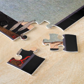 Art Deco Woman und Parrot Puzzle (Seite)