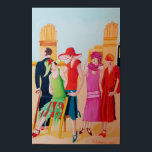 Art Deco Women Poster<br><div class="desc">Art Deco Women and Fashion Artwork Dieses Ölgemälde stammt aus meiner Art Deco Kollektion, die mit beruflicher Ölfarbe auf gedehnten, in die Galerie eingewickelten Leinwand entstand.</div>