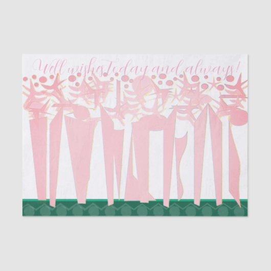 ART DECO Wrapping Paper Flat Sheet Set 3 Seidenpapier (Vorderseite)