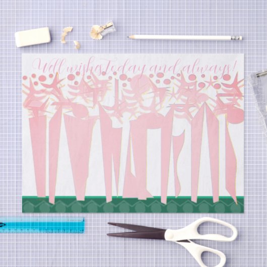 ART DECO Wrapping Paper Flat Sheet Set 3 Seidenpapier (Handwerk)