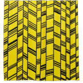 Art Deco Yellow Duschvorhang (Vorderseite)