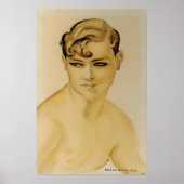 Art Deco Young Man Bare Chested" von Gerda Wegener Poster (Vorne)