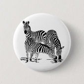 Art Deco Zebra Button (Vorderseite)