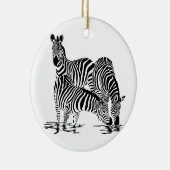 Art Deco Zebra Keramik Ornament (Rechts)