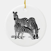 Art Deco Zebra Keramik Ornament (Hinten)
