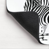 Art Deco Zebra Mousepad (Ecke)