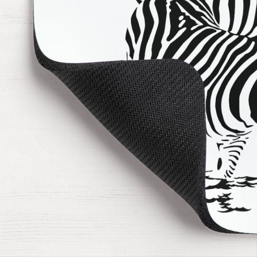 Art Deco Zebra Mousepad (Ecke)