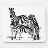 Art Deco Zebra Mousepad (Vorne)