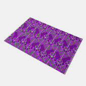 Art Deco Zig Zag Fußmatte (Schrägansicht)