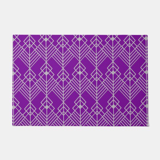 Art Deco Zig Zag Fußmatte (Vorderseite)