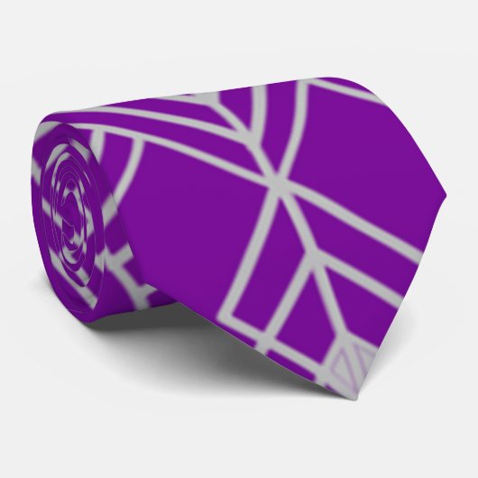 Art Deco Zig Zag Krawatte (Gerollt)