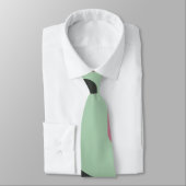 Art Deco Zusammensetzung Rosa und Grün #2 Krawatte (Gebunden)