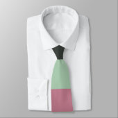 Art Deco Zusammensetzung Rosa und Grün #3 Krawatte (Gebunden)