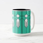 Art Deco Zweifarbige Tasse (VorderseiteRechts)