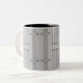 Art Deco Zweifarbige Tasse (Vorderseite Links)