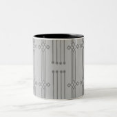 Art Deco Zweifarbige Tasse (Mittel)