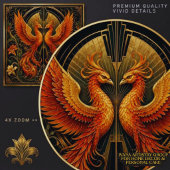 ART DECO ZWILLINGS-PHOENIX-KERAMIKFLIESE FLIESE