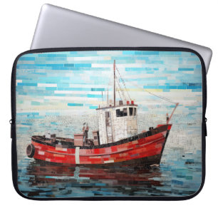 Art Decodier Paint des Schiffes Laptopschutzhülle