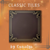 Art Decolate und Gold Keramik Tile Fliese