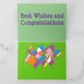 Art Decotion zwei Muster und Gratulationen Nachric Karte (Innenseite)