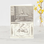 Art d'Ecrire Art of Writing Diderot Enzyklopädie Karte (Gelbe Blume)