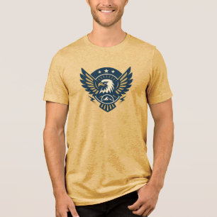 Art-Deko-AdlerEmblem — Geometrisches Wappen Tri-Blend Shirt