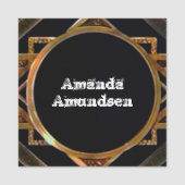 Art Deko, Art Nouveau, Originalkunst, Digitalkunst Namensschild (Vorderseite)