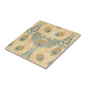 Art Deko Art Nouveau Pfauenmuster Art Fliese (Seite)