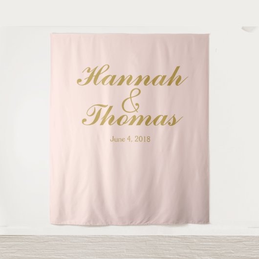 Art Deko Begrüßung des Hochzeitsstandes Foto Stand Wandteppich (Vorderseite)