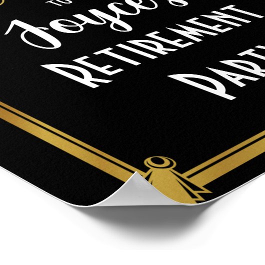 Art Deko Begrüßungsposter erstellen Sie Ihr eigene (Ecke)