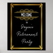 Art Deko Begrüßungsposter erstellen Sie Ihr eigene (Vorne)