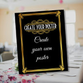 Art Deko Begrüßungsposter erstellen Sie Ihr eigene