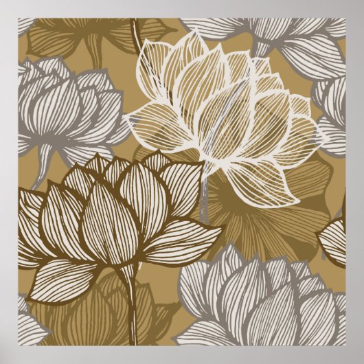 Art Deko Blume Muster. Blume (Vorne)