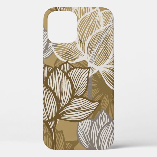 Art Deko Blume Muster. Blume Case-Mate iPhone Hülle (Rückseite)