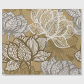 Art Deko Blume Muster. Blume Geschenkpapier (Flach)