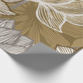 Art Deko Blume Muster. Blume Geschenkpapier (Ecke)